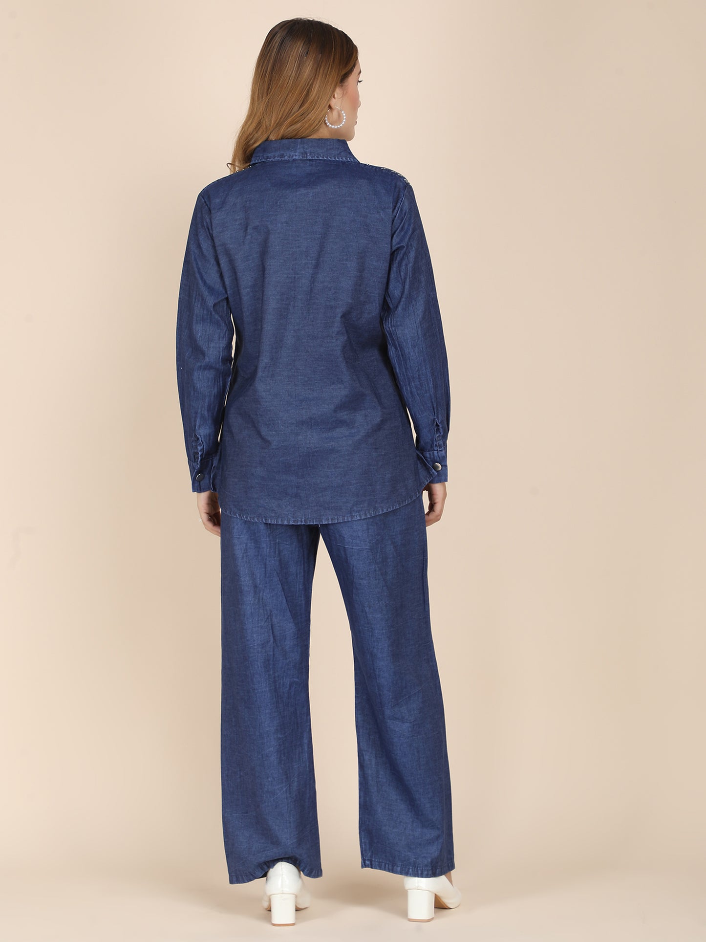 Classy Sequin Denim Co-ord Set