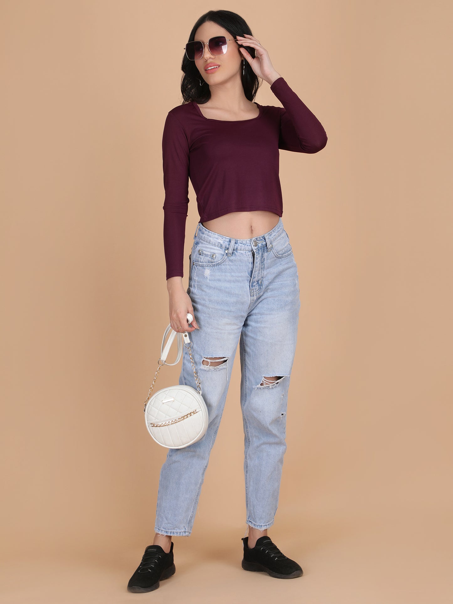 Square Neck Crop Top