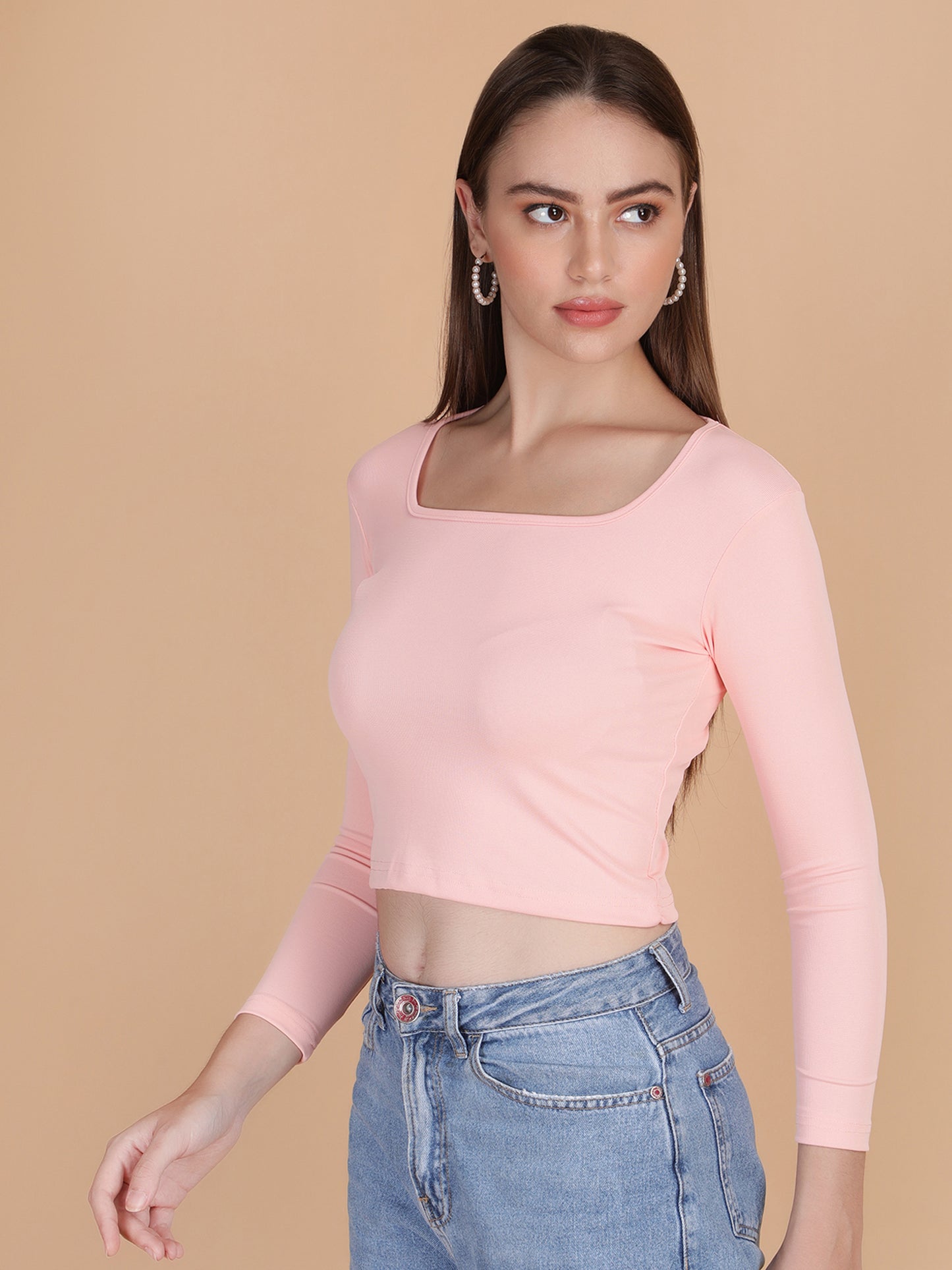 Square Neck Crop Top