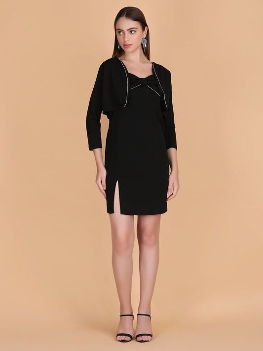 2 Piece Side Slit Bodycon Dress