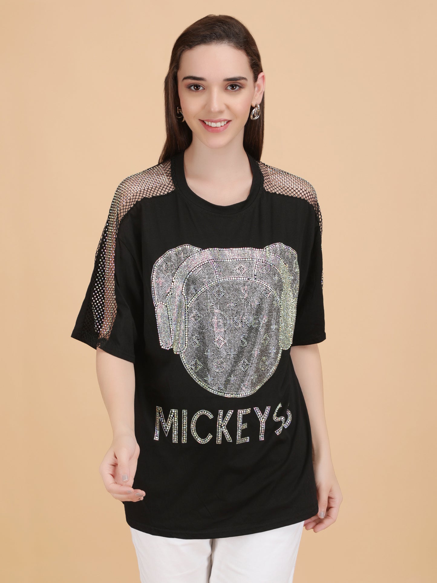 Black Rhinestone T-Shirt