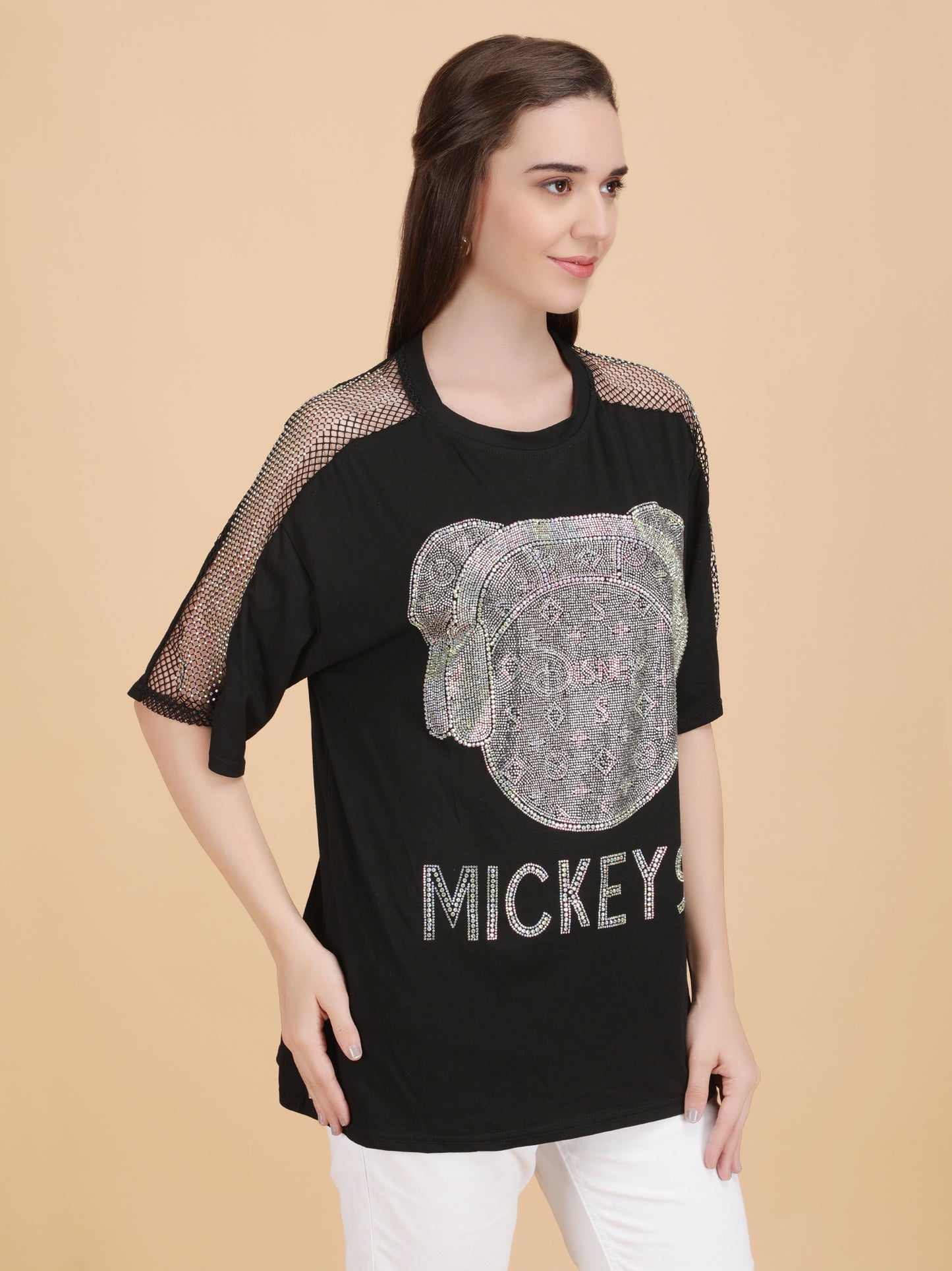 Black Rhinestone T-Shirt