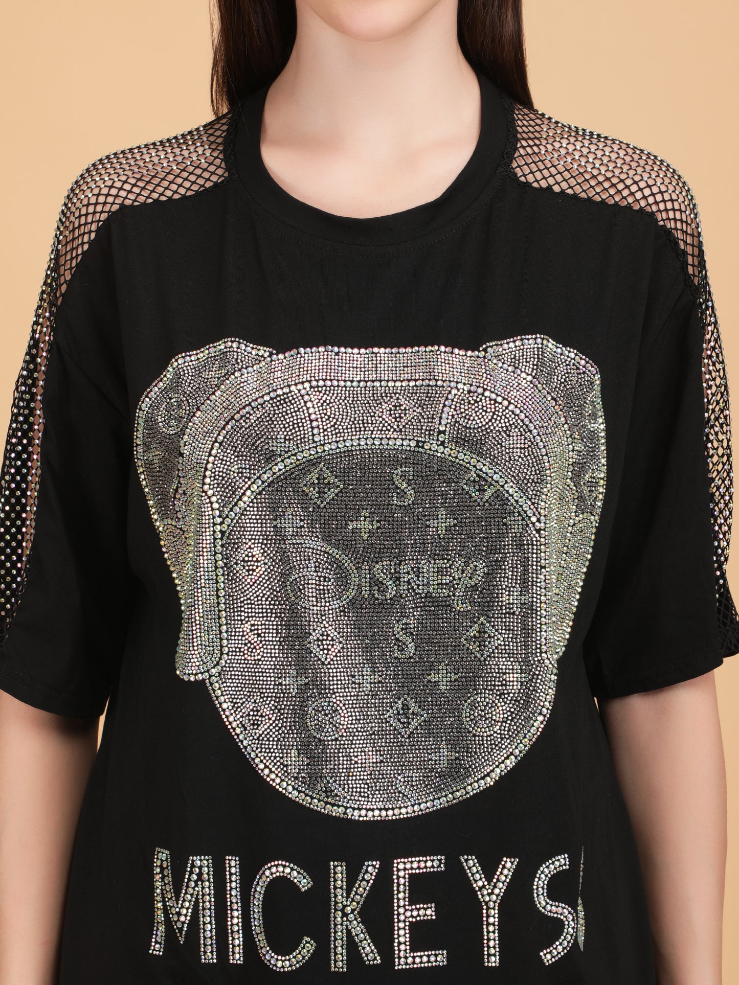 Black Rhinestone T-Shirt