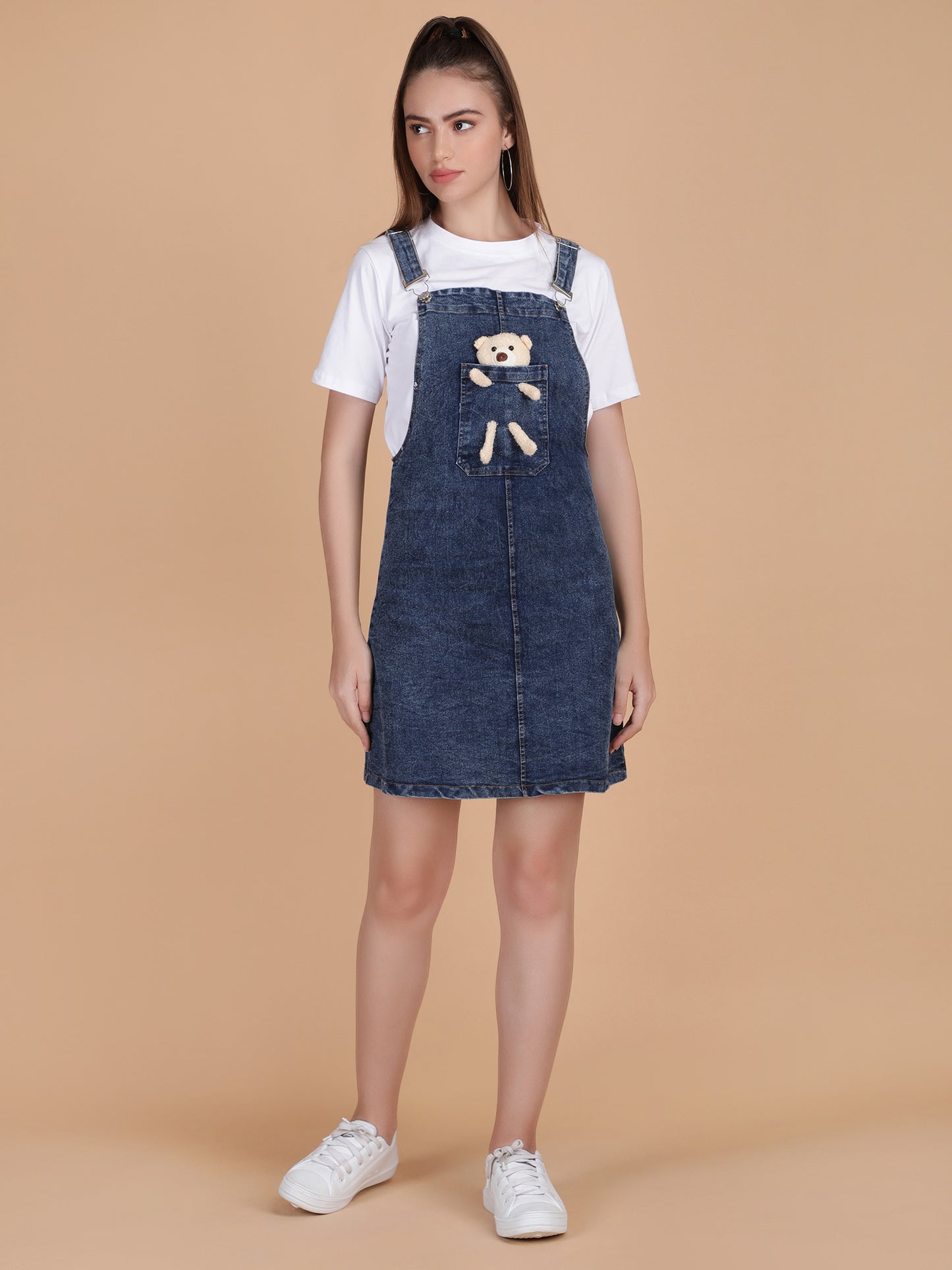 Teddy Denim with Tee Dress