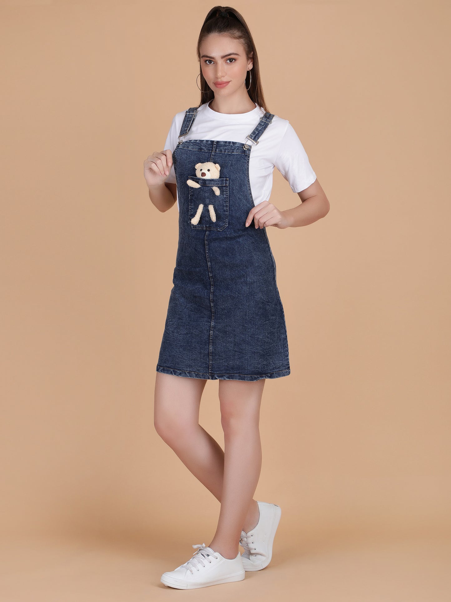 Teddy Denim with Tee Dress