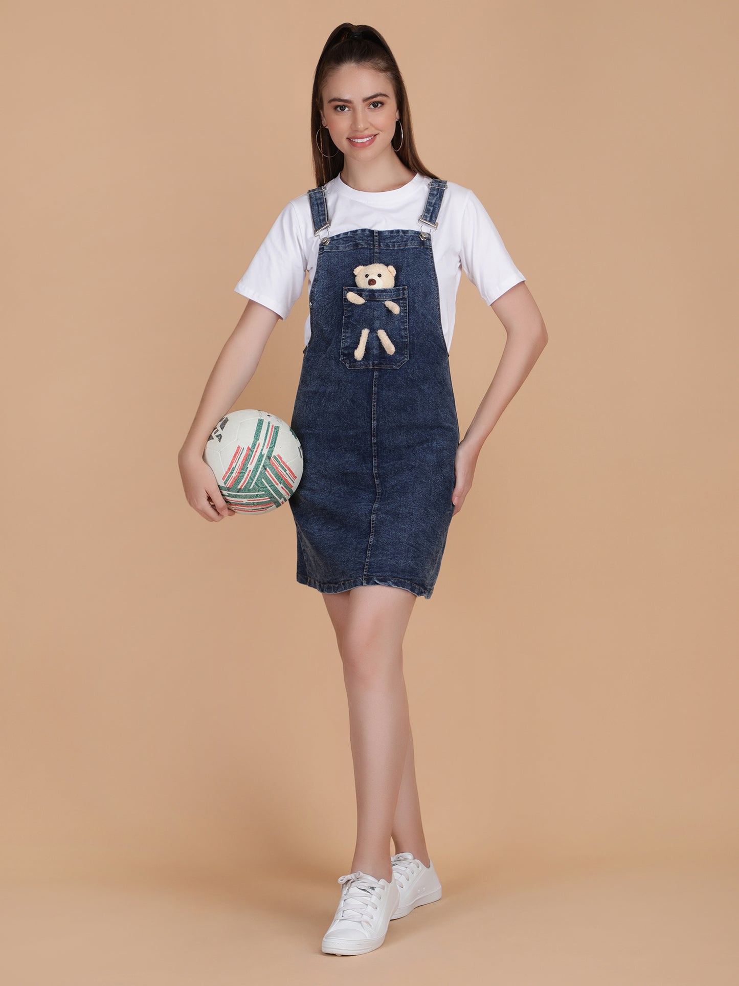 Teddy Denim with Tee Dress