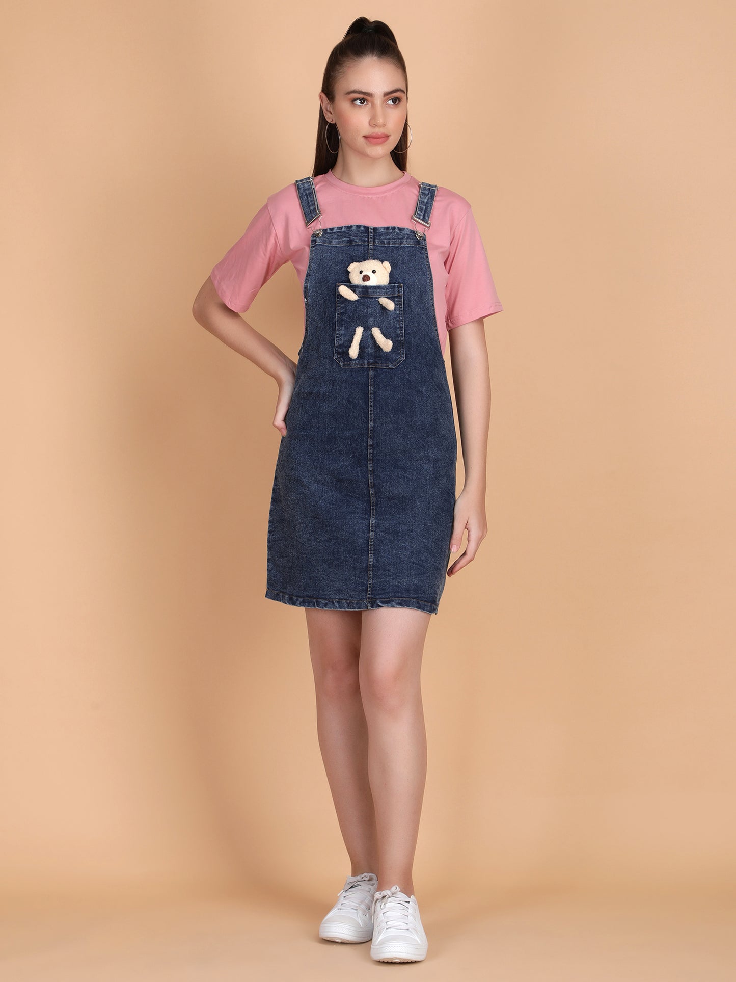 Teddy Denim with Tee Dress