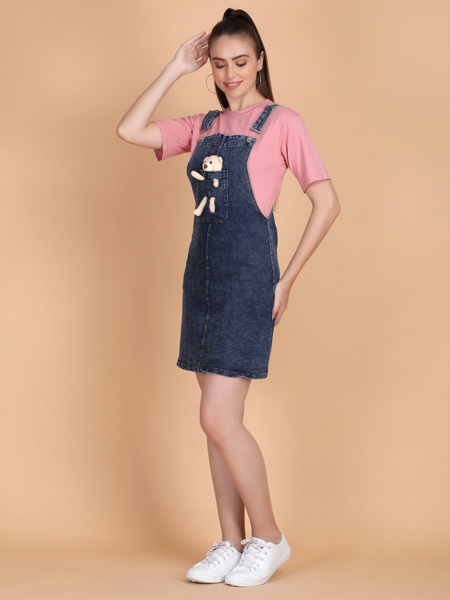 Teddy Denim with Tee Dress