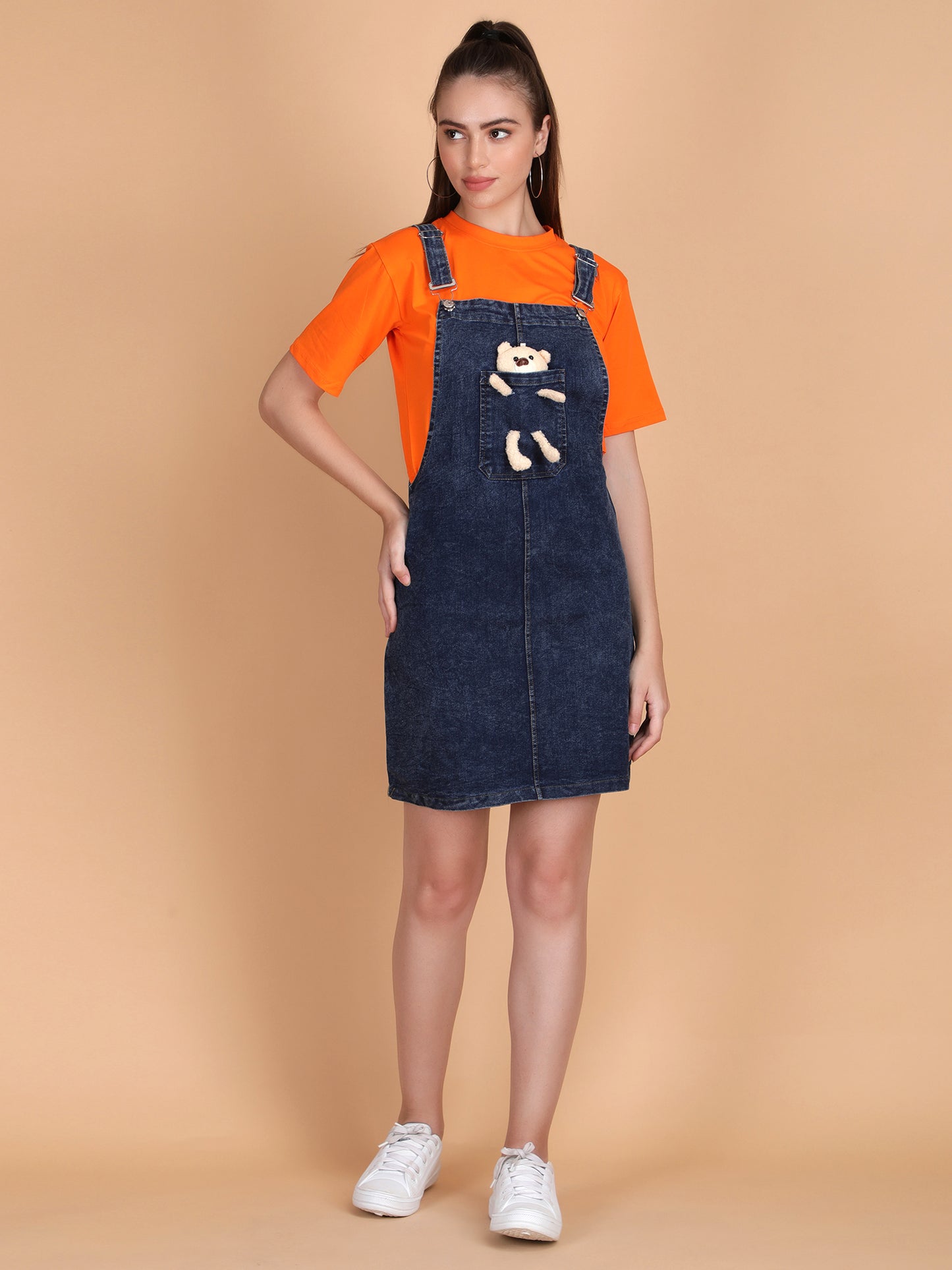 Teddy Denim with Tee Dress