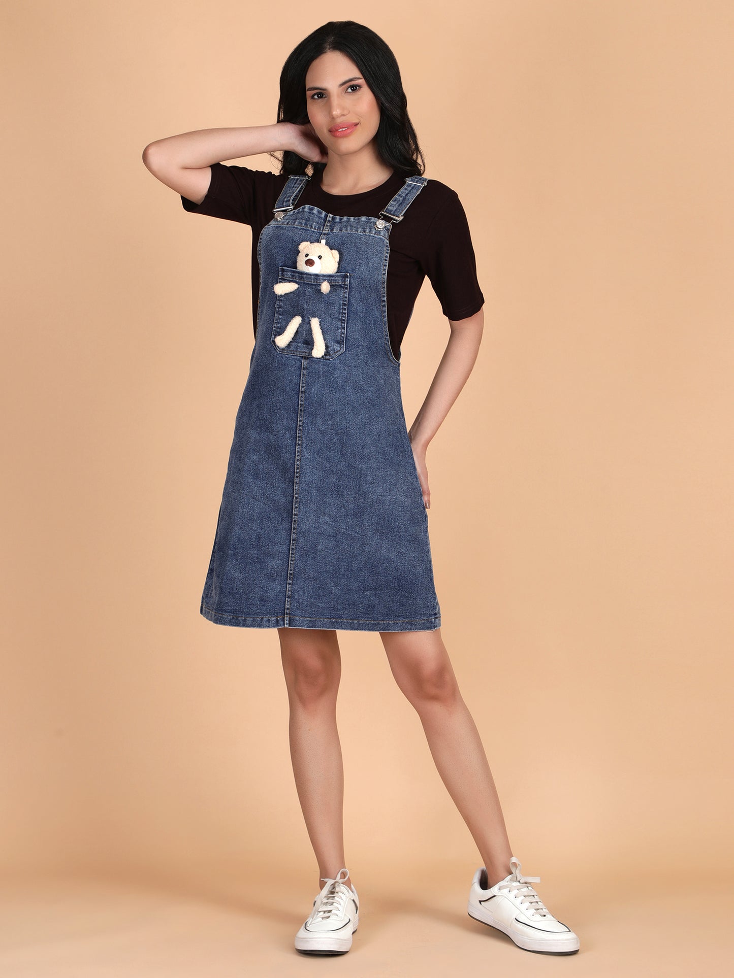 Teddy Denim with Tee Dress
