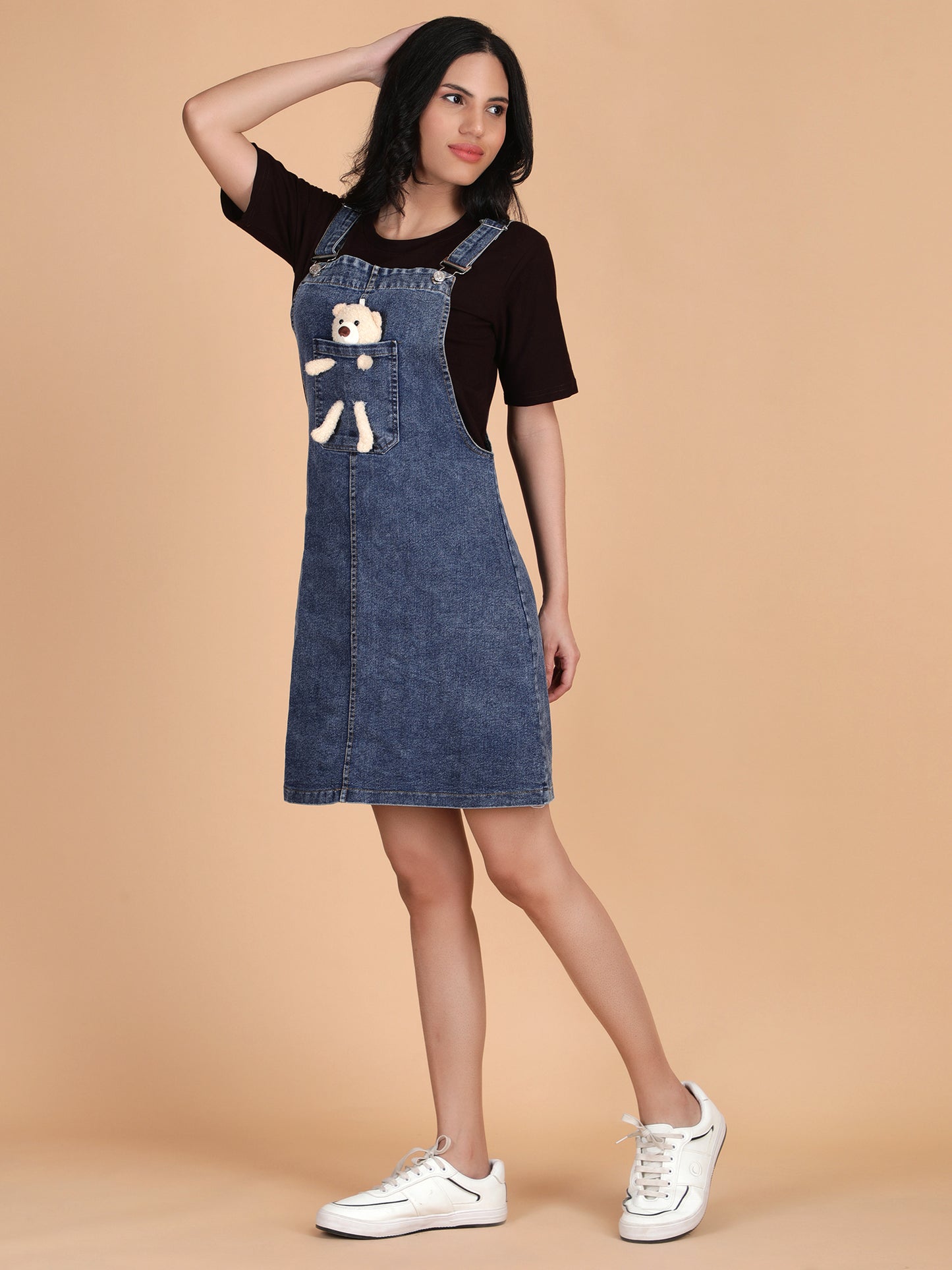 Teddy Denim with Tee Dress