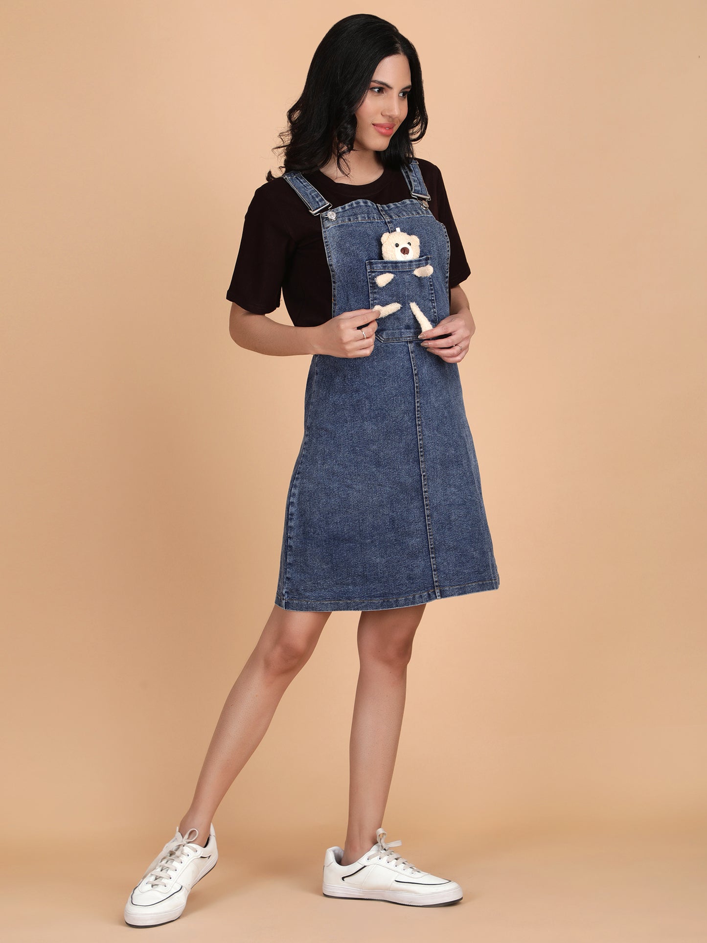 Teddy Denim with Tee Dress