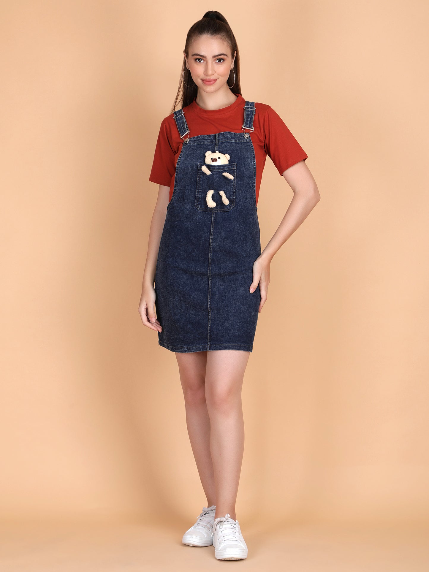 Teddy Denim with Tee Dress