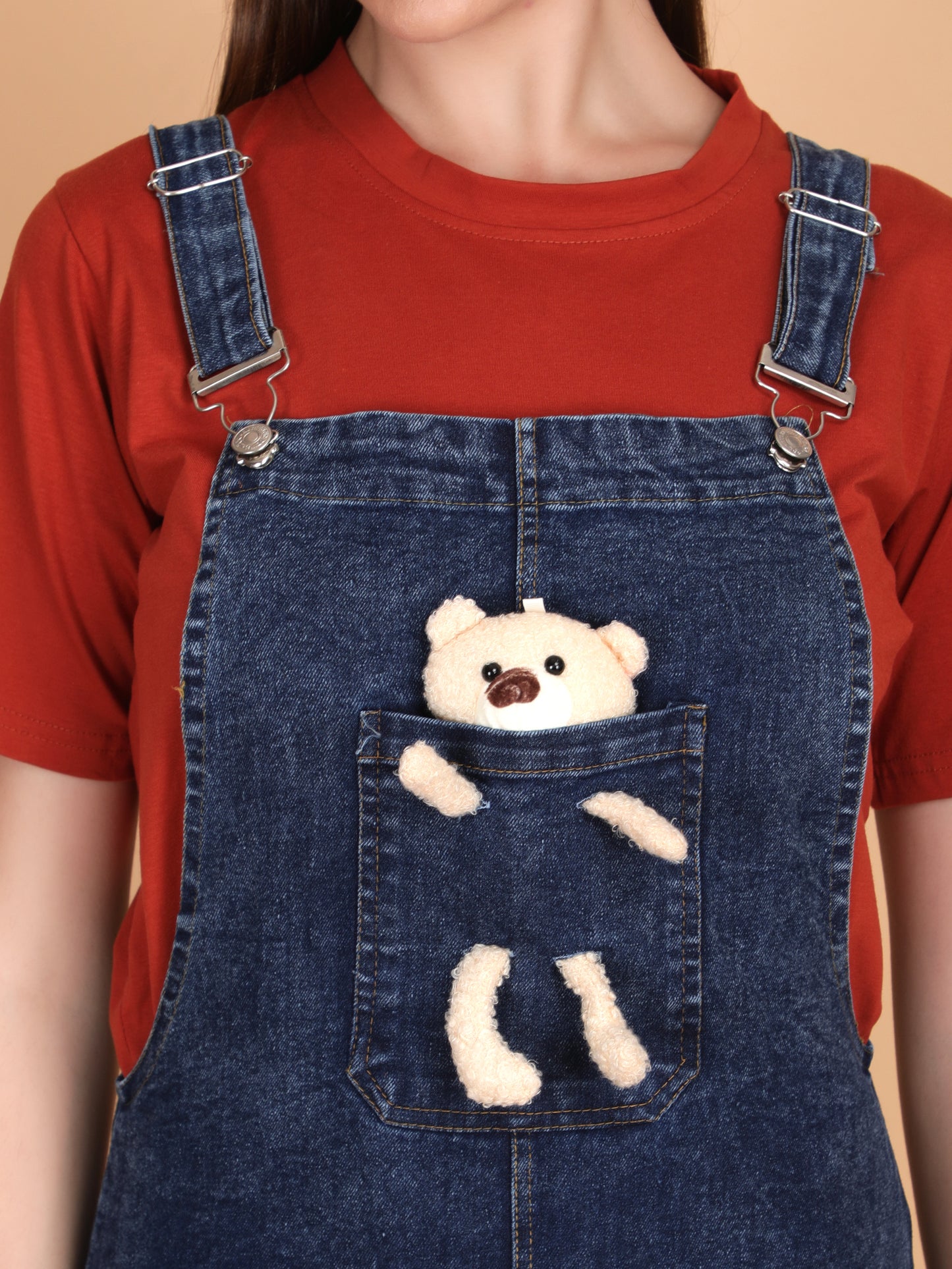 Teddy Denim with Tee Dress