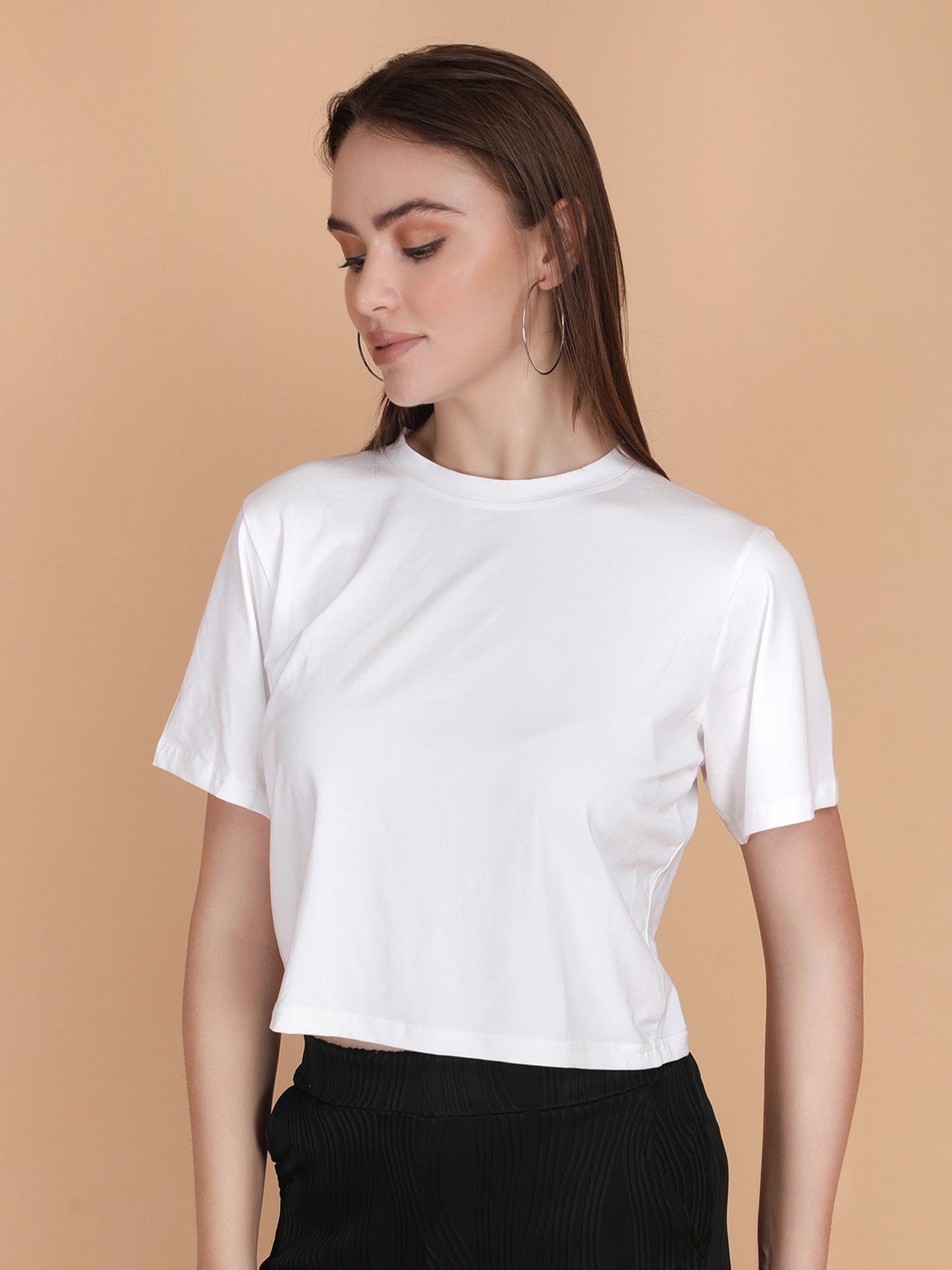 Plain Round Neck T-shirt