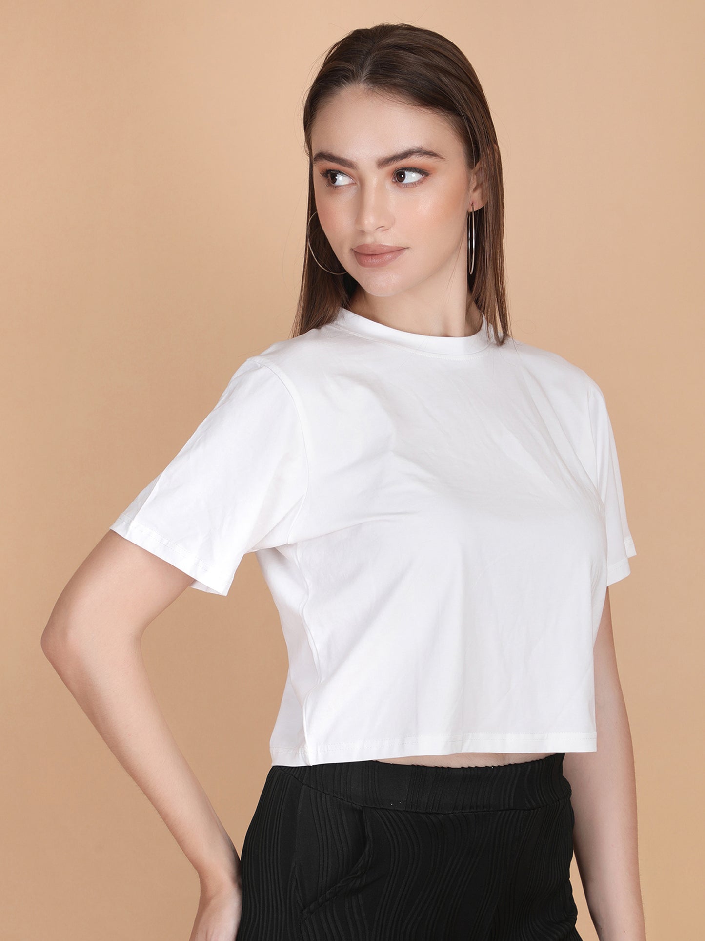 Plain Round Neck T-shirt