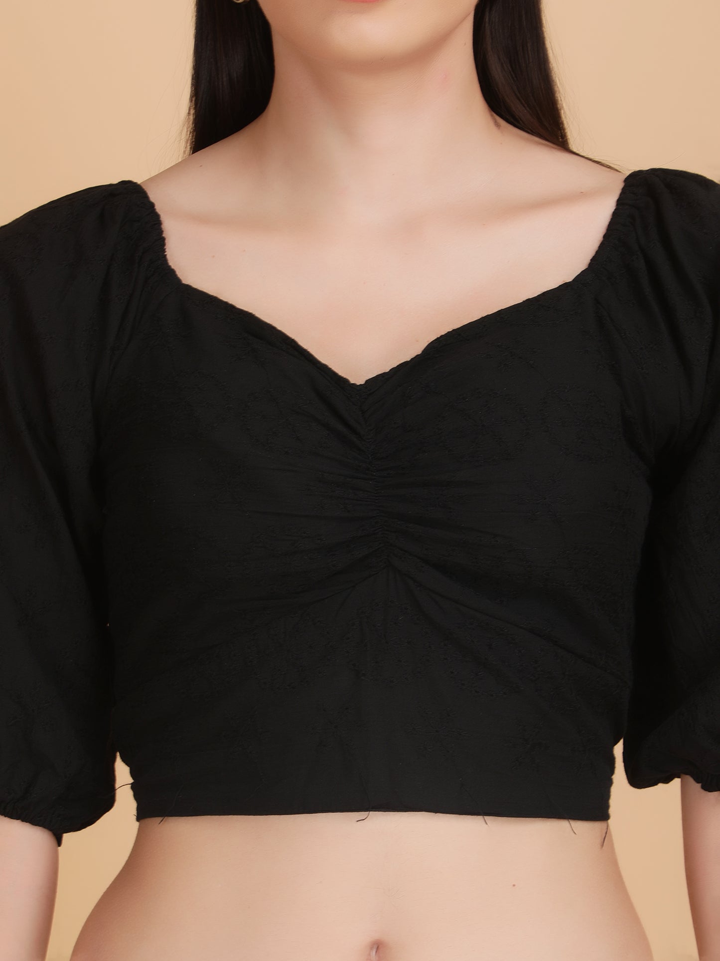 Solid Chicken Cotton Crop Top