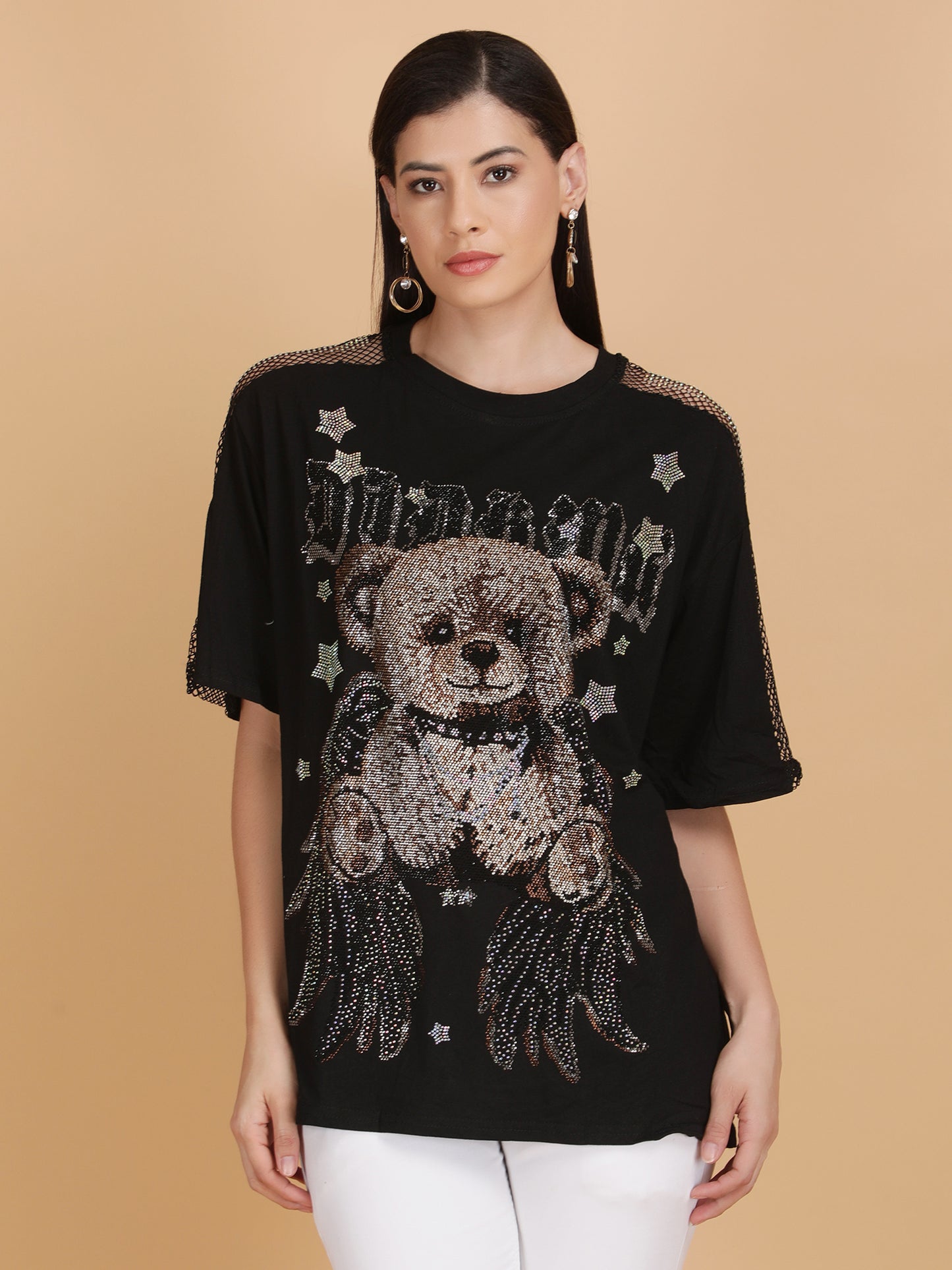 Black Rhinestone T-Shirt