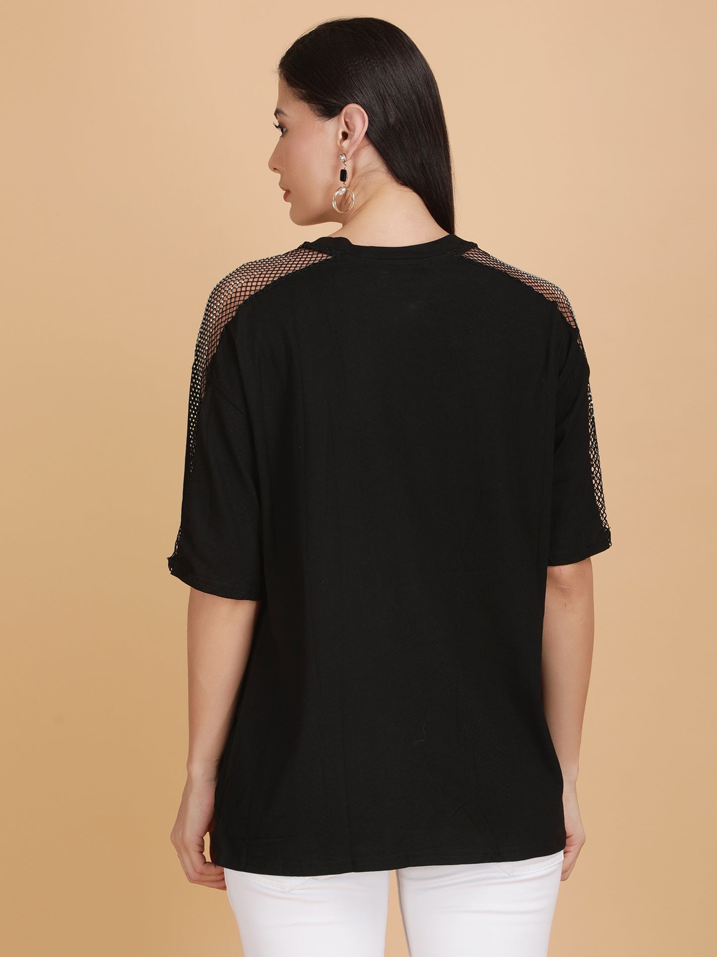Black Rhinestone T-Shirt