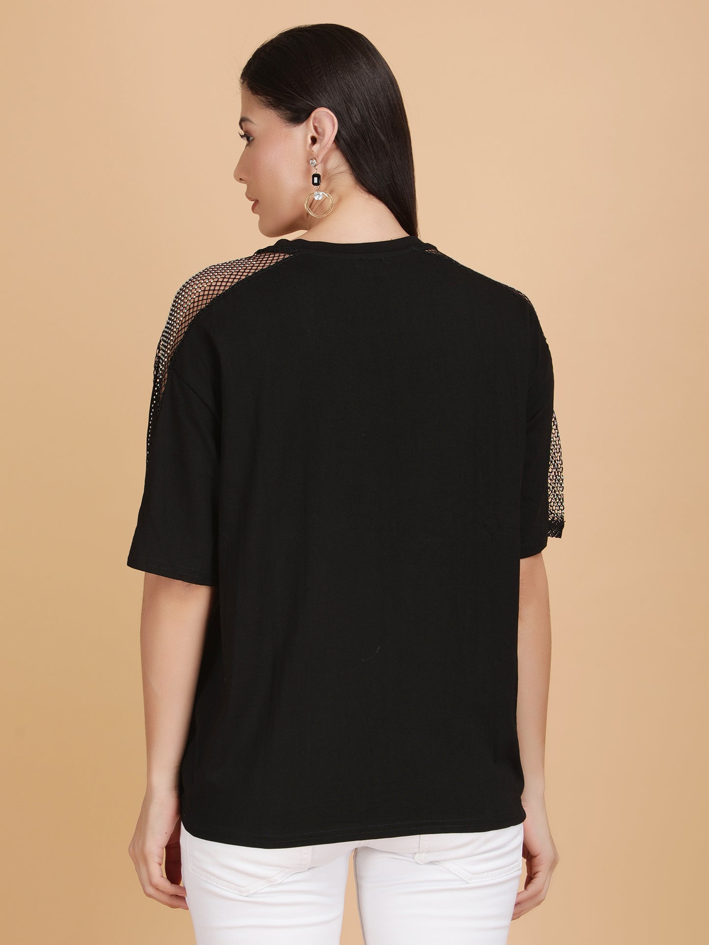 Black Rhinestone T-Shirt